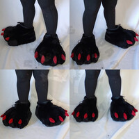 Bodysuit, Tail, and Feetpaws Commission: The Feet
