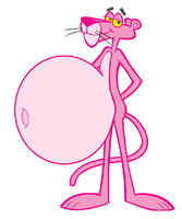 Fat Pink Panther's belly