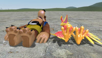 Unconscious Banjo And Kazooie