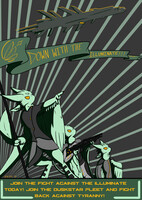 Stand up agaisnt the Illumante rebel poster