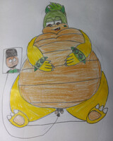 my big Fat brother Velo sat on me