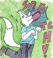 Az Snatches a Frisbee