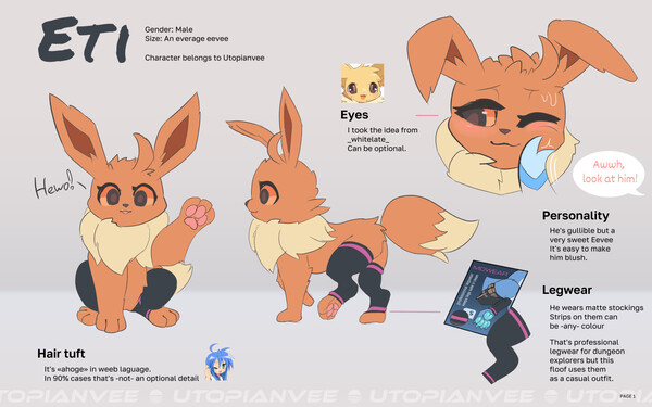 Pokemon Eeveelutions Onesies Ruby by minecraftplayer129 -- Fur Affinity  [dot] net