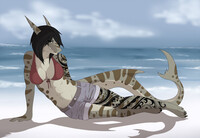 Valeriya on the beach