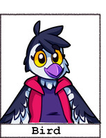 Draw yourself as four different creatures (Bird).