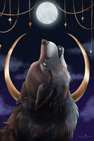 Howling at the moon