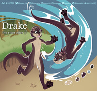 Drake the river otter ref sheet