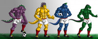 soccer dinosaurs