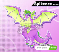 [AF CUSTOM] Salamance x Spike (MLP) Fusion