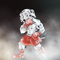 Chibi Boxer YCH - Marshall