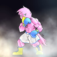 Chibi Boxer YCH - Ronaldo