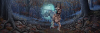 Blink Dog -Spooky Forest Banner-
