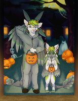 Halloween Wingmen by ZarraArts