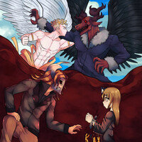 Heaven and hell.