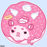 pinkie donut by inuee