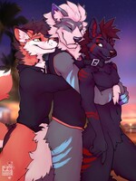 Floofer Hugs by SunnyFrostFox