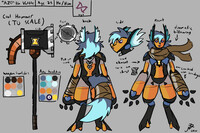 Azo the Vottle model sheet