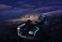 Alone with my thoughts [Commission]