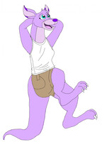 Stella the Roo kicking back