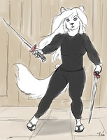 Mie in her sleek tights