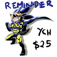 Superhero YCH reminder