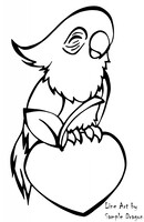 Cockatoo On A Plum Coloring Page Free2Use