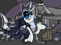 Protogen hugs! [GIFT]