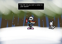 sans offers you a hot dog