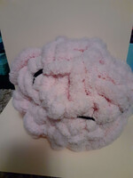 crochet koromon wip right side view