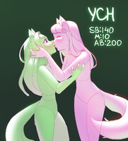 Surprising kiss YCH [OPEN]