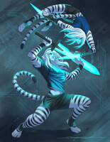 Commission: Baihu + Laohu