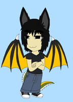 Smug Chibi Dragon Wolf Humanoid