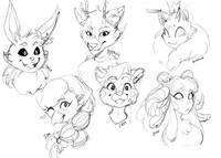 Furry Practice with some lovelies sonas//OCs! 💖