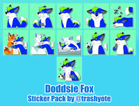 Doddsie Fox Sticker Pack