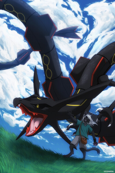 Rory Fängt Shiny Rayquaza Im Pokemon Horizonte Anime! 