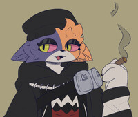 meow skulls smoking weed