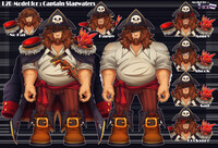 💀 Live 2D Model Art | Captain Stagwaters