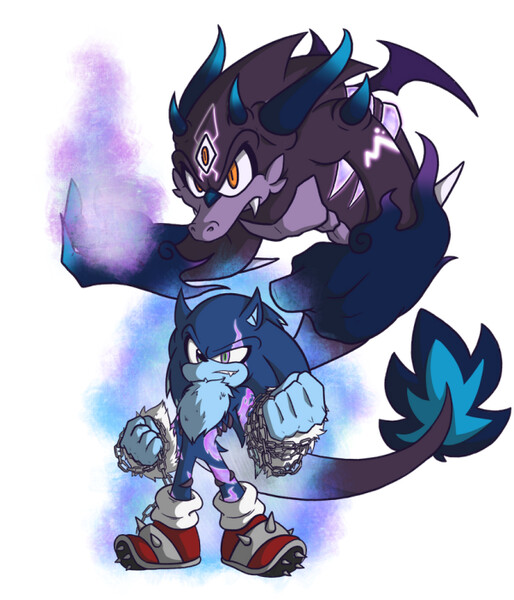 Me Gadget The Wolf and Sonic The Werehog by Mattmon_X4 -- Fur Affinity  [dot] net