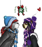 [Personal] Heyzi Mistletoe Meme w/Lady_Moonpelt 