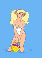 Blonde With Basket