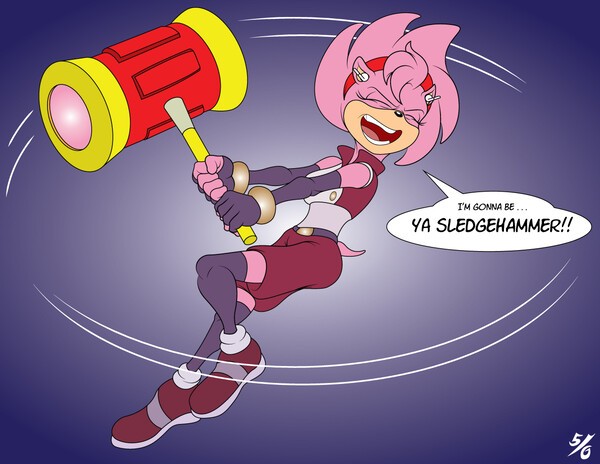 Amy in the Sledge Zone by 50percentgrey -- Fur Affinity [dot] net