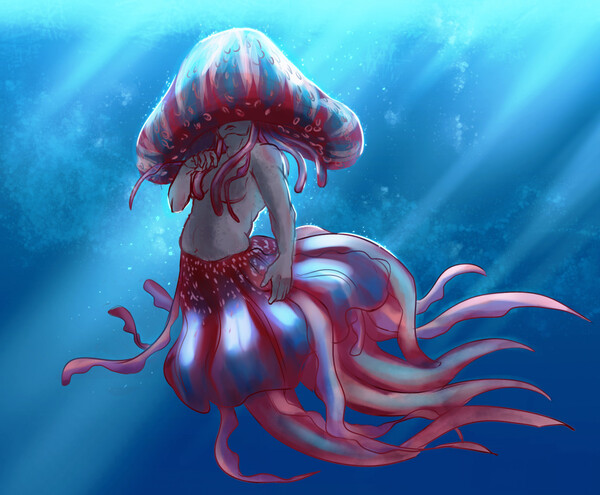weretober 3. Jellyfish by Kitkat_Twinkie -- Fur Affinity