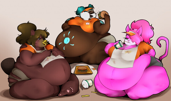 Stress eating by Fake_Anna -- Fur Affinity [dot] net