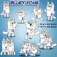 Bluey-Style YCH Slots