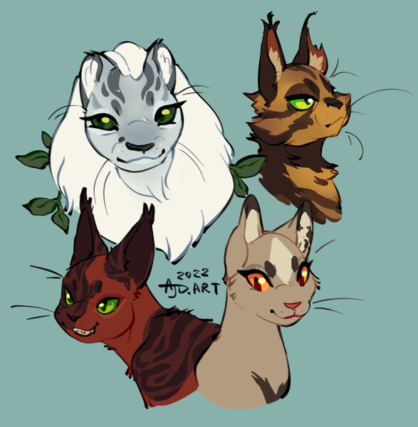 Some Warrior Cats by TheWitebear -- Fur Affinity [dot] net