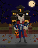 Lilith goes Trick or Treating