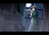 Commission - a nted mansion, a spooky otter, a music room...