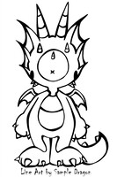 Anthro Dragon Plush Coloring Page Free2Use