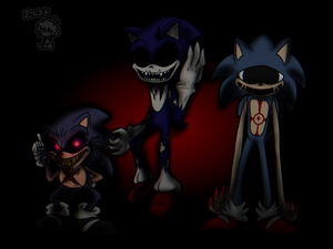 Sonic.EXE 8th anni] Max and Modern Sonic.EXE by AnthonyAZXMN -- Fur  Affinity [dot] net