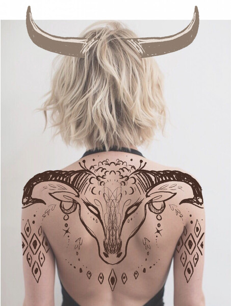 Bull Skull Tattoo by artist  Golden Anchor Tattoos  Facebook